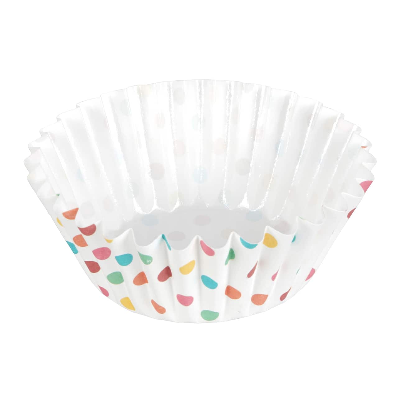 12 Packs: 36 ct. (432 total) Multicolor Polka Dot Grease Resistant Baking Cups by Makery®
